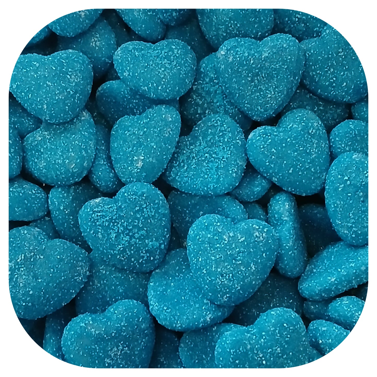 Jelly Filled Blue Hearts